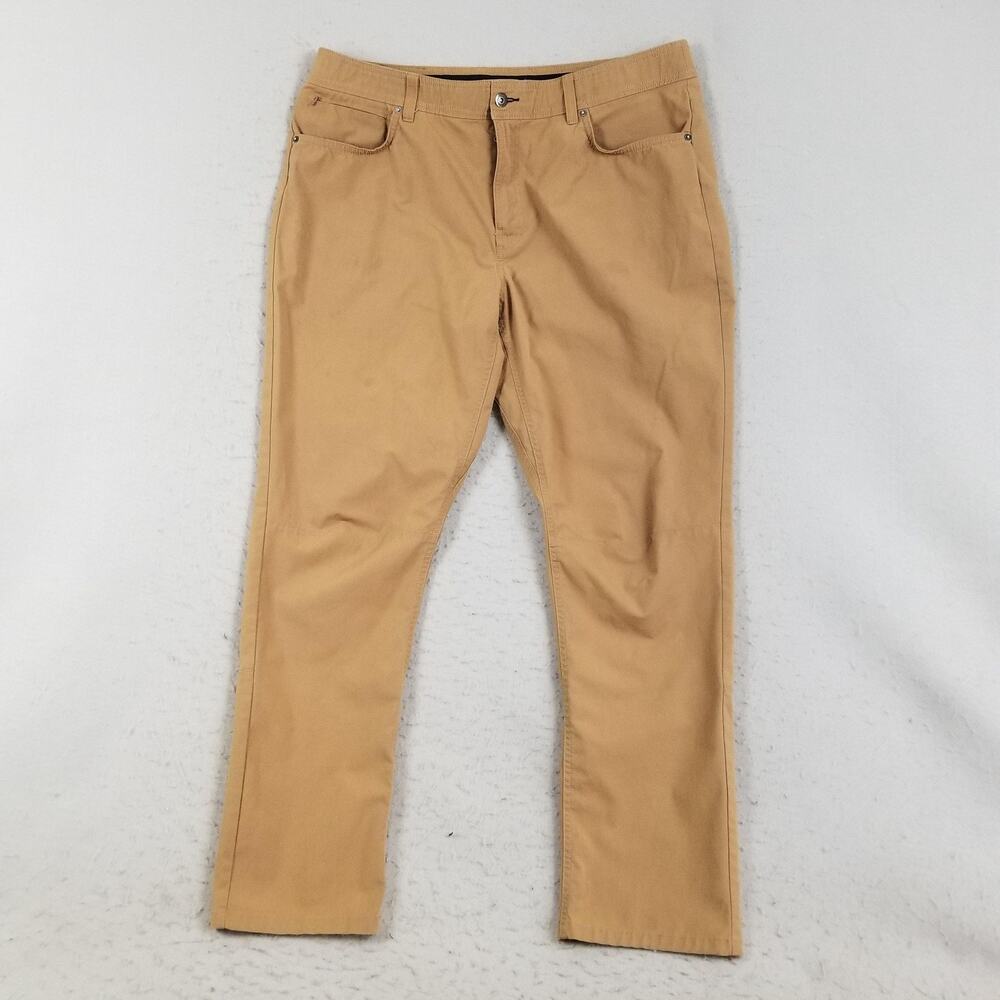 Columbia Pants‎ Mens 38x32 Khaki Twill Chino Stretch Zipper Pocket Outdoor